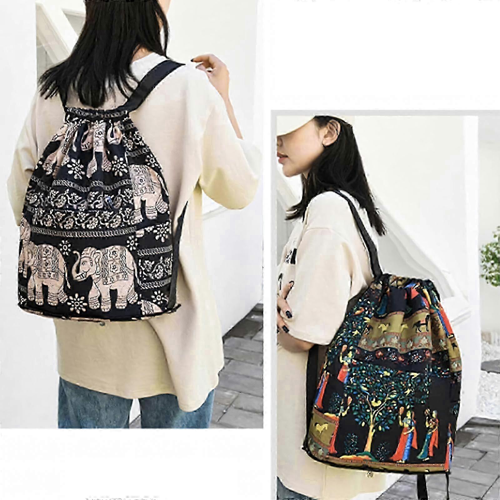 Wet/Dry Separation Foldable Drawstring Backpack for Travel & Sports 2025