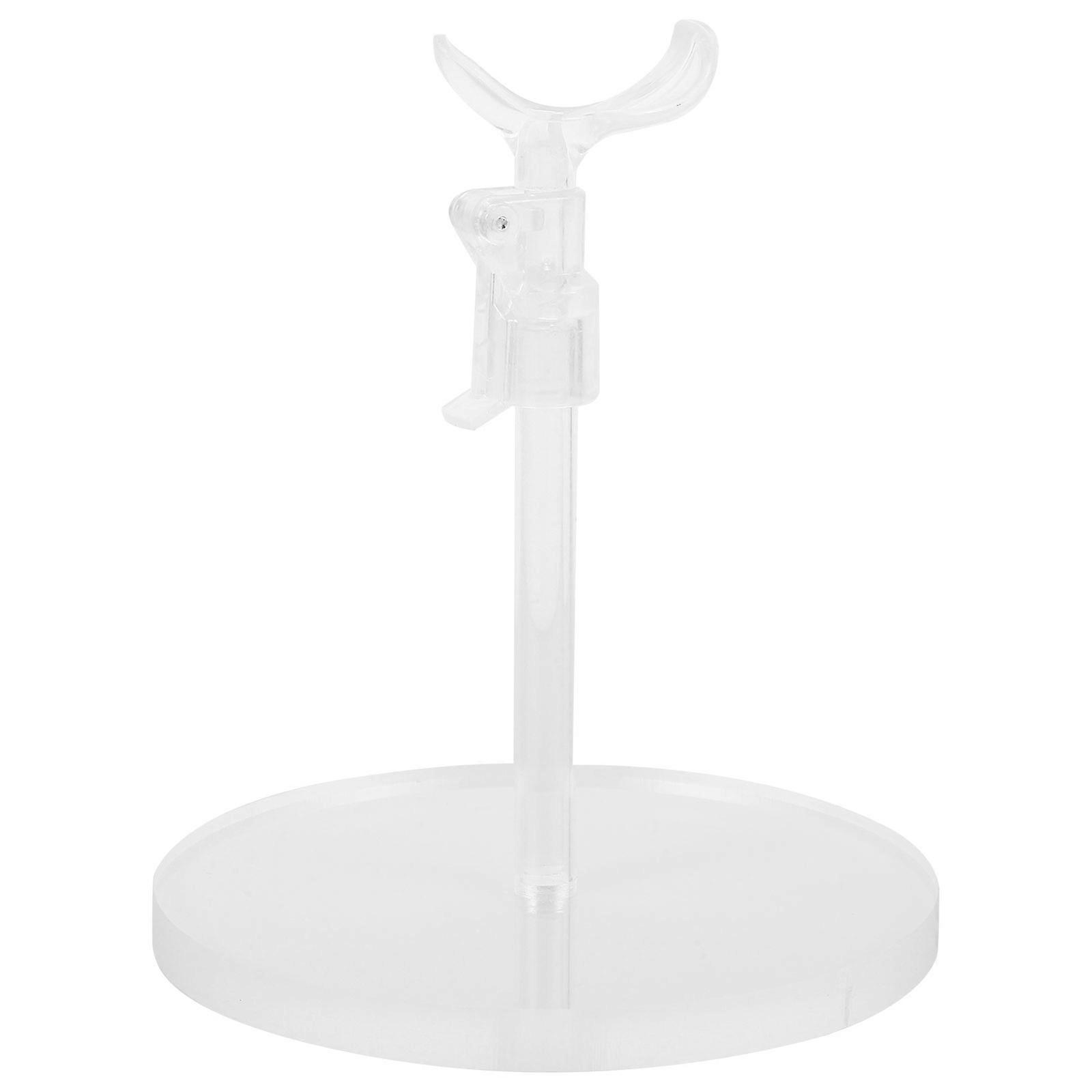 Portable Small Display Stand For Dolls And Figurines Featuring Flat Base And Adjustable Height For Daily Use In 1Pack