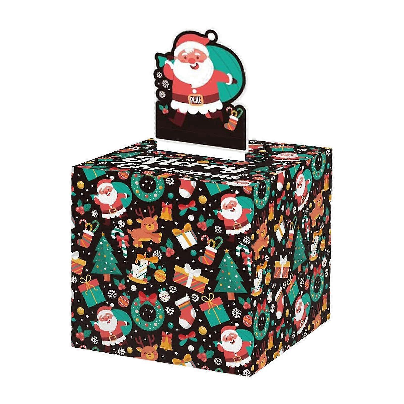 Decorative Money Box for Christmas Events with Surprise Feature