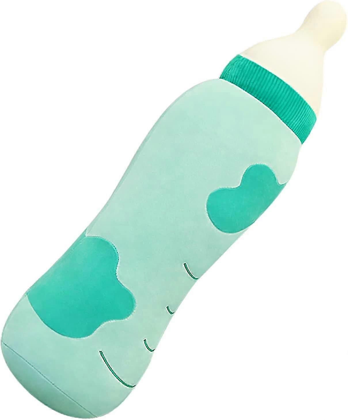 Plush Pillow 35.4in, Weighted Hugging Plushie Pillow, Long Throw Pillow, Sleeping Hugging Pillows, Giant Bottle Style Body Pillow (35.4in, Blue)