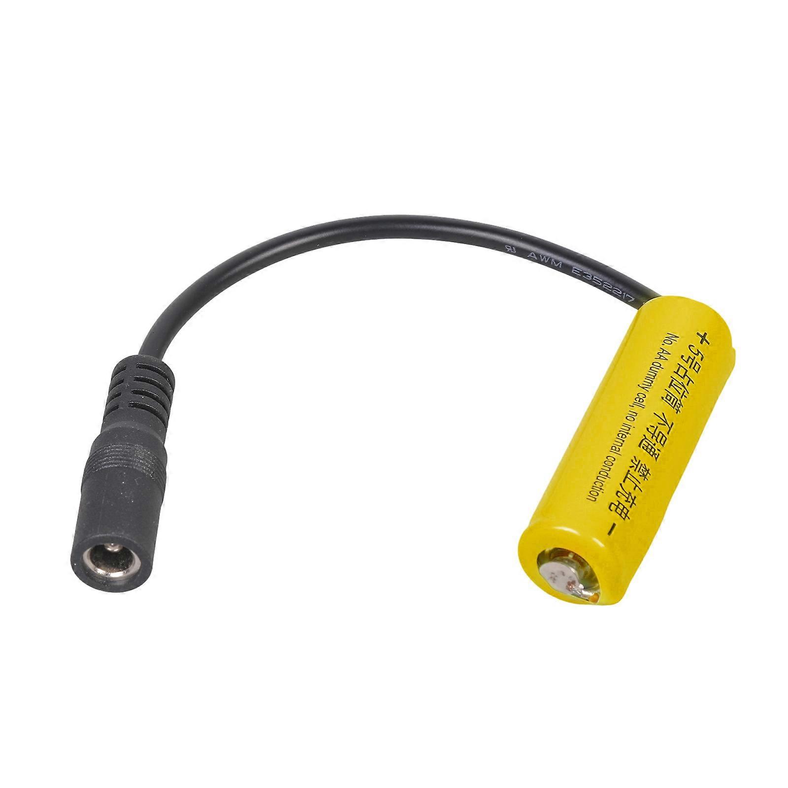 LR6 2a Dummy Battery Setups Shell 2a Battery Placeholder For DIY Electronics Power Supply And LED Lights Connection  Yellow