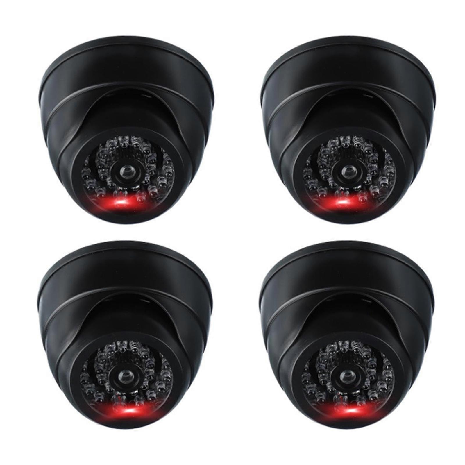 Plastic Dummy Security Camera Simulating Real Monitoring Equipment CCTV LED Flashing Light For Shops Homes Offices Multicolor