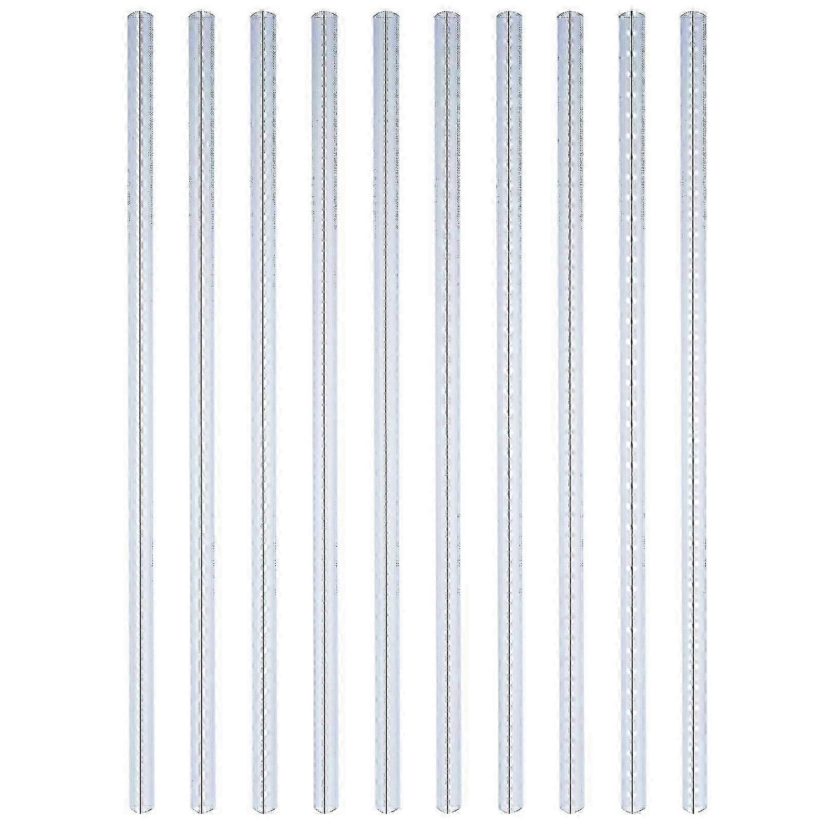 10pcs Durable Slide Binders Loose-leaf Clips Plastic Bookbinding Clips Slide Binders