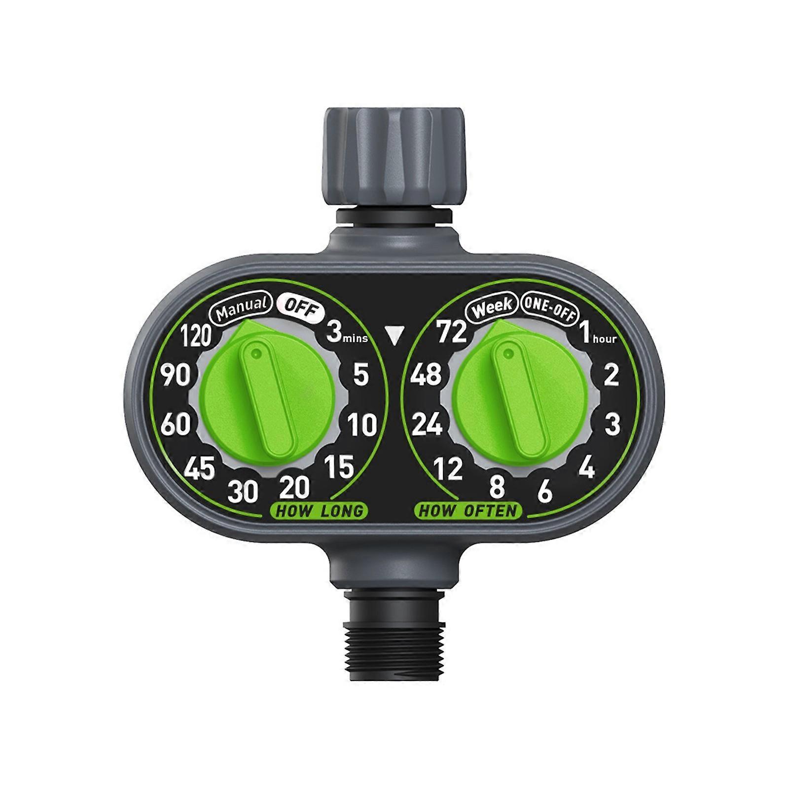 Outdoor Plant Watering System Controller Single Zone Operation Double Adjustment Dials Strong Plastic Housing for Garden  withNH