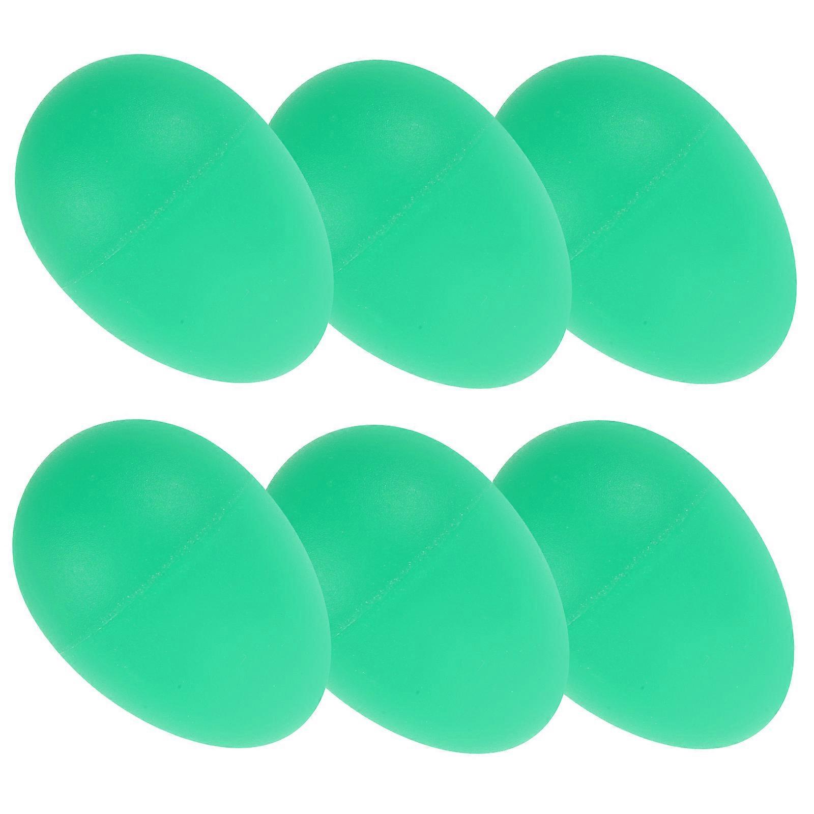 Shaker Eggs Plastic Egg Shakers for Rhythm Learning 6Pcs Set