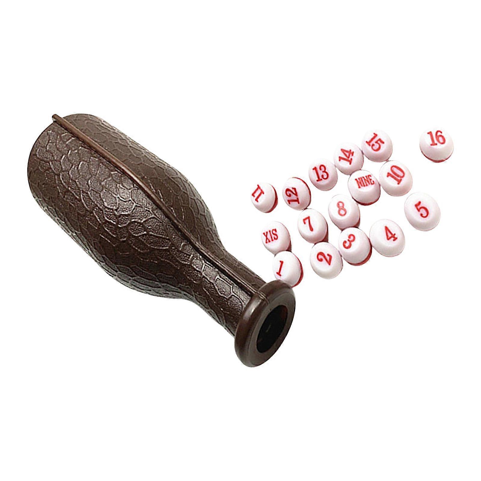 Billiard Shaker Bottle Billiard Pool Shaker Bottle with Numbered Tally Balls Pool for Fun Billiard Pool Shaker Bottle  Burgundy
