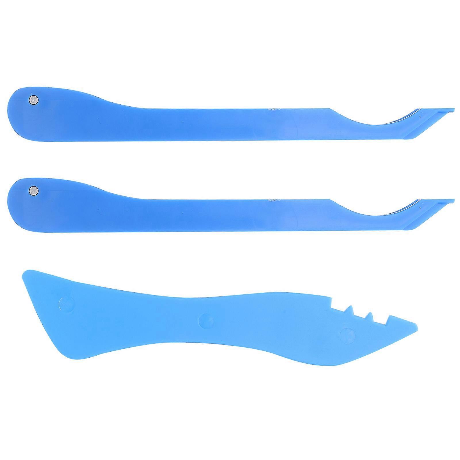 Glass Craft Tool Set: 1 Set Stained Glass Hand Foiler Ideal For Crafting Enthusiasts With Durable Blue Plastic Design For Effective Foiling In 3Pcs