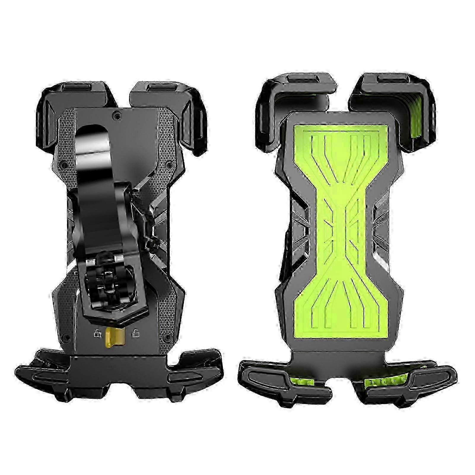 360 Rotate Mobile Phone Holder for Bike Anti Shake Stable Handlebar Clamp for Maps Navigation