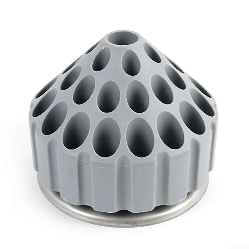 Fly Tying Tool Holder with Organizer Tray for Spools Glue Scissors, Gray Plastic 13x9x9cm