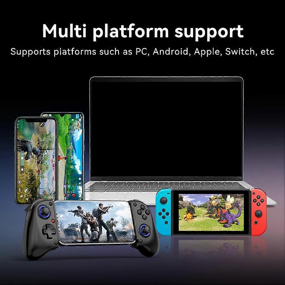 D11 Stretch Gamepad Hall Trigger voor Switch Macro Programmeren PC Android IOS Bluetooth XBOX Streaming Joystick Wit