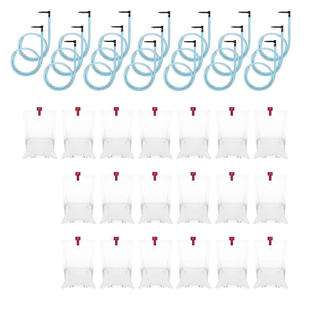 20 Sets Maple Syrup Tapping Kit Include 20 Maple Tree Taps Spiles 20 Pcs 35In Maple Syrup Tubes 20 Pcs 8L Sap-Clear Bags