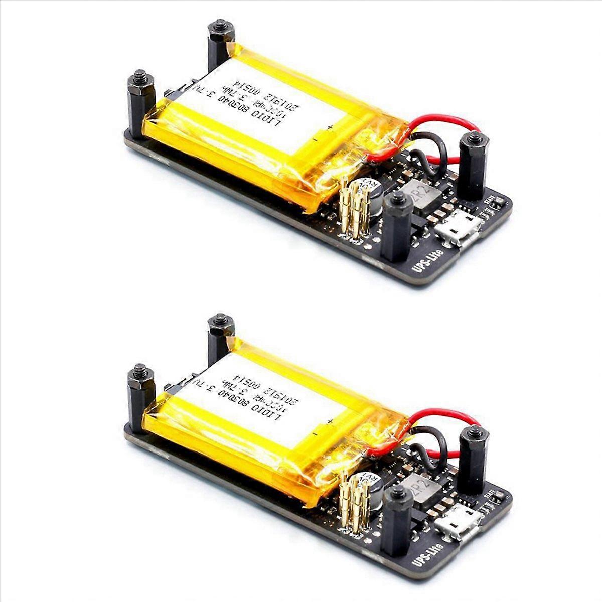 2X UPS Lite V1.2 UPS Power HAT Board with Battery Electricity Detection for Zero Zero W