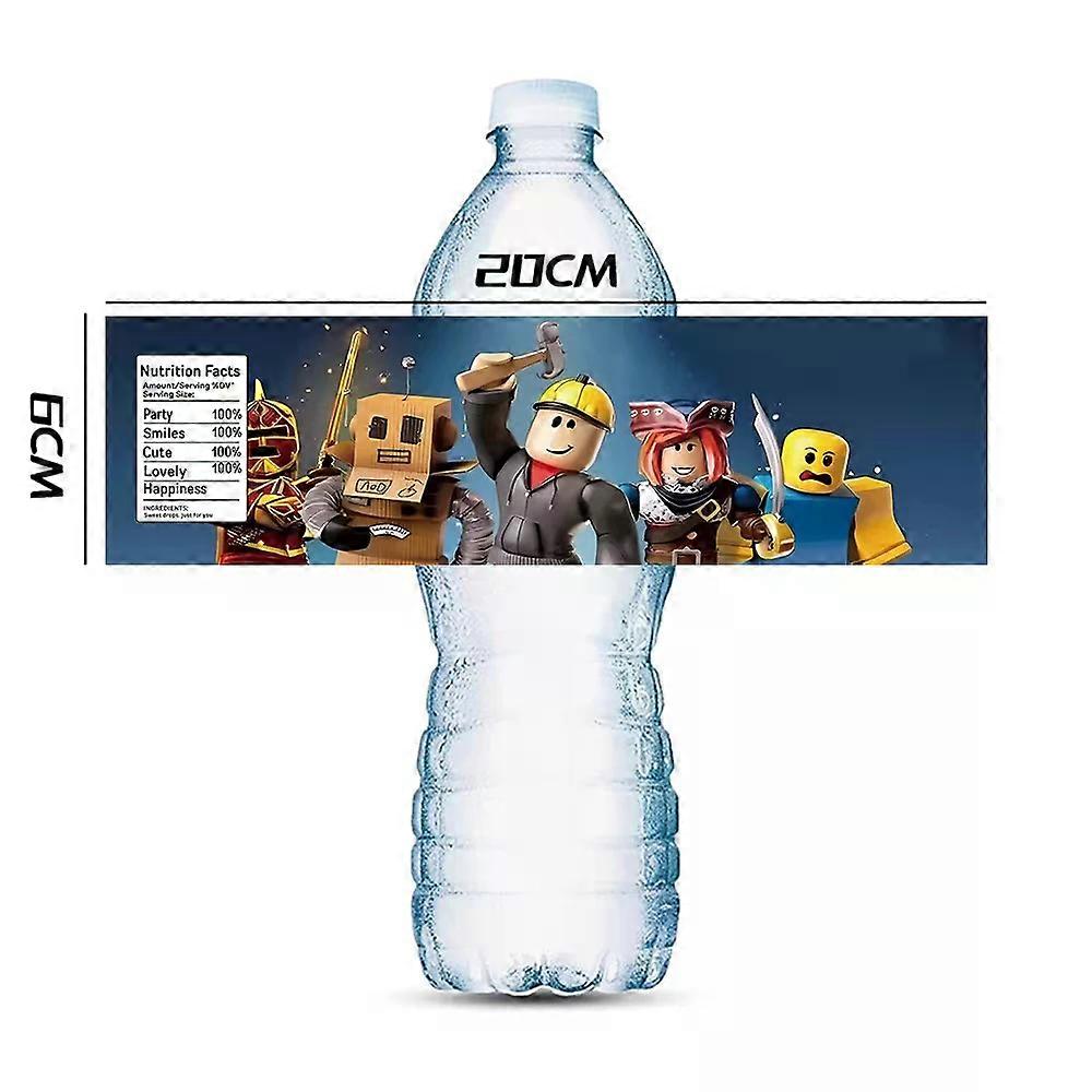 10 pi��ces Roblox autocollants bouteille d'eau ��tiquettes d��corations autocollants f��te d'anniversaire bouteille enveloppes b��b�� douche enfan