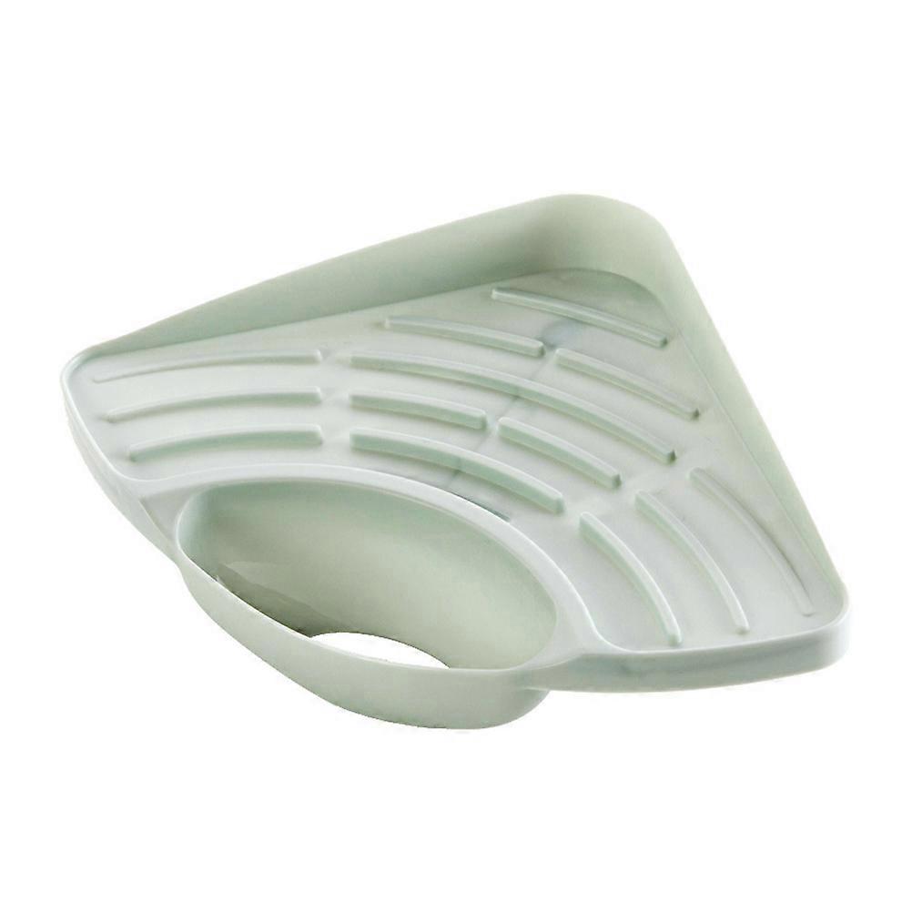 Dish Scrub Holder Triangle Plastic Storage Rack Organizer Kitchen Use Random Color 1Pcs