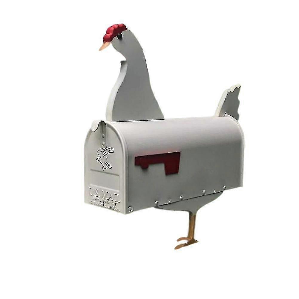 Unique Chicken Cow Horse Mailbox Outside Weatherproof Post Box