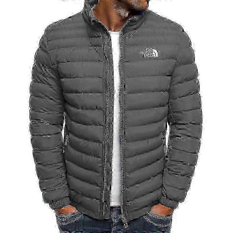 Höst Vinter Herr Dunjacka Bomull Mjuka Man Dunjackor Fritids Herrkläder Kappa