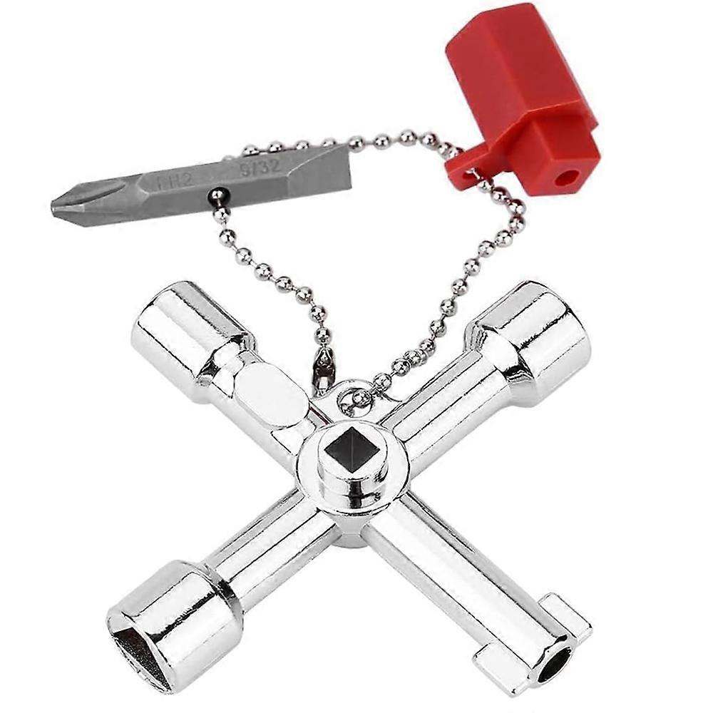 Multi-Functional Water Utility Triange Key Wrench Plumbing Spanner Square Triangle Train Electrical Cupboard Elevator Cabinet