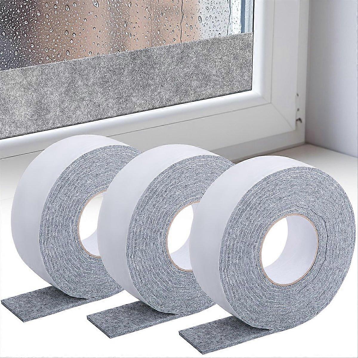 3 Roll 13.4Ft x 1.2Inch Window Condensation Prevention Absorber