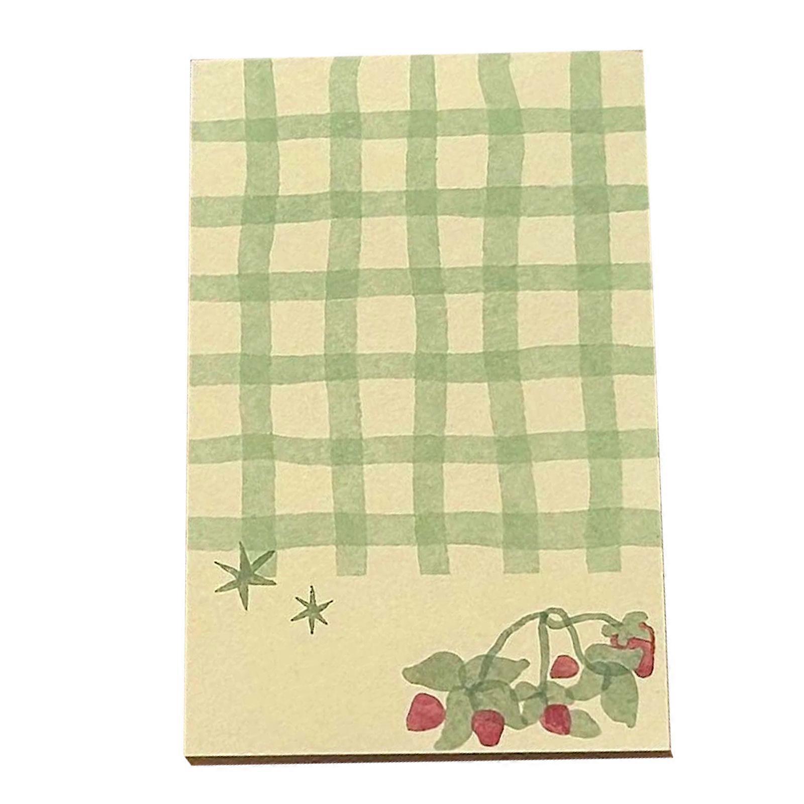 Adhesive Fruit Pattern Themed Stick Note Reusable Write Sheets for Planner Notebook Decoration Safe Materials Design Multicolor