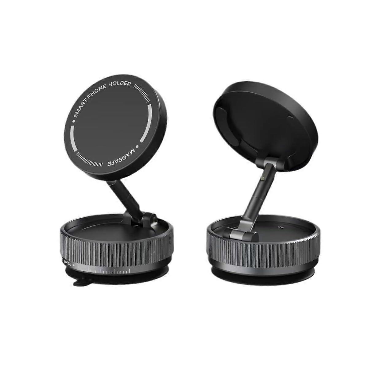 Car Phone Holder with Strong Magnetic Suction, 360° Rotating Universal Mount for Dashboard and Air Vent