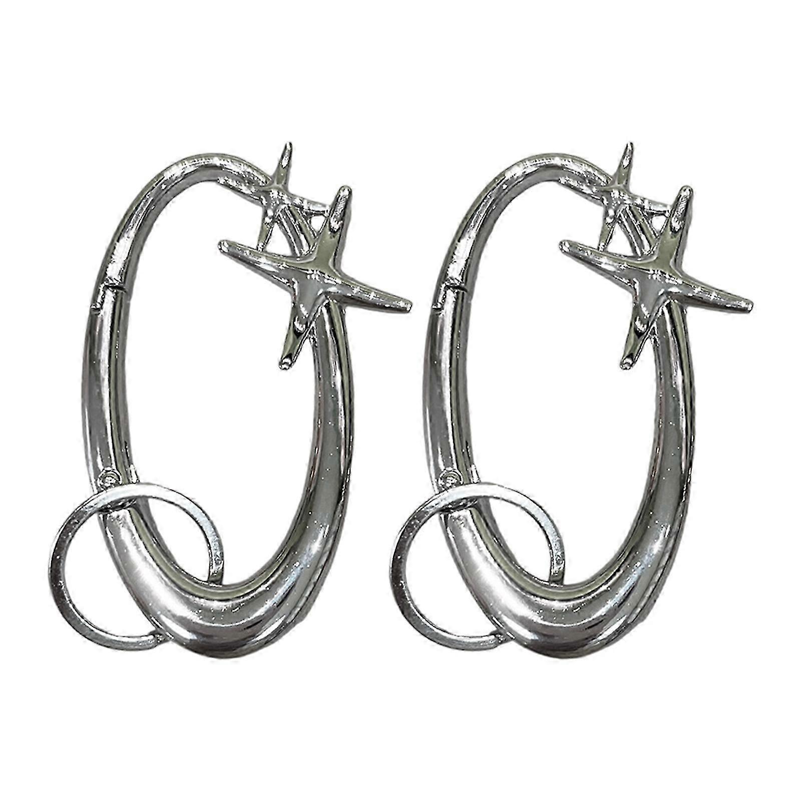 Elegant Silvermedal Shape Clip Key Owner Dense Plan For Everyday Use Travel Rudiments Multicolor