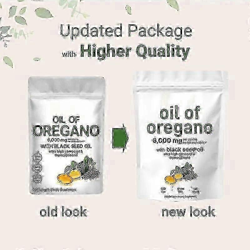 שמן אורגנו, שמן זרעים שחורים 6000 מ"ג, ג'לי תזונה לעיסים