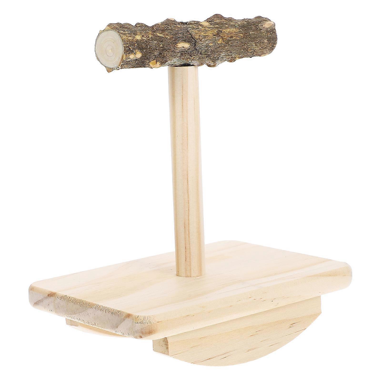 Wooden Parrot Training Perch for Bird Play and Training Use