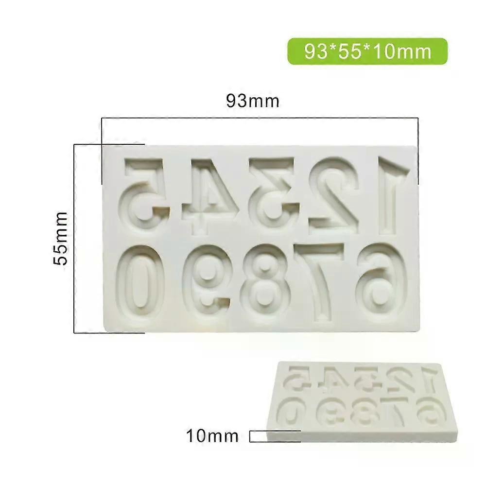 New uppercase English letters, three-dimensional numbers, fondant silicone molds, decorative cake baking tools