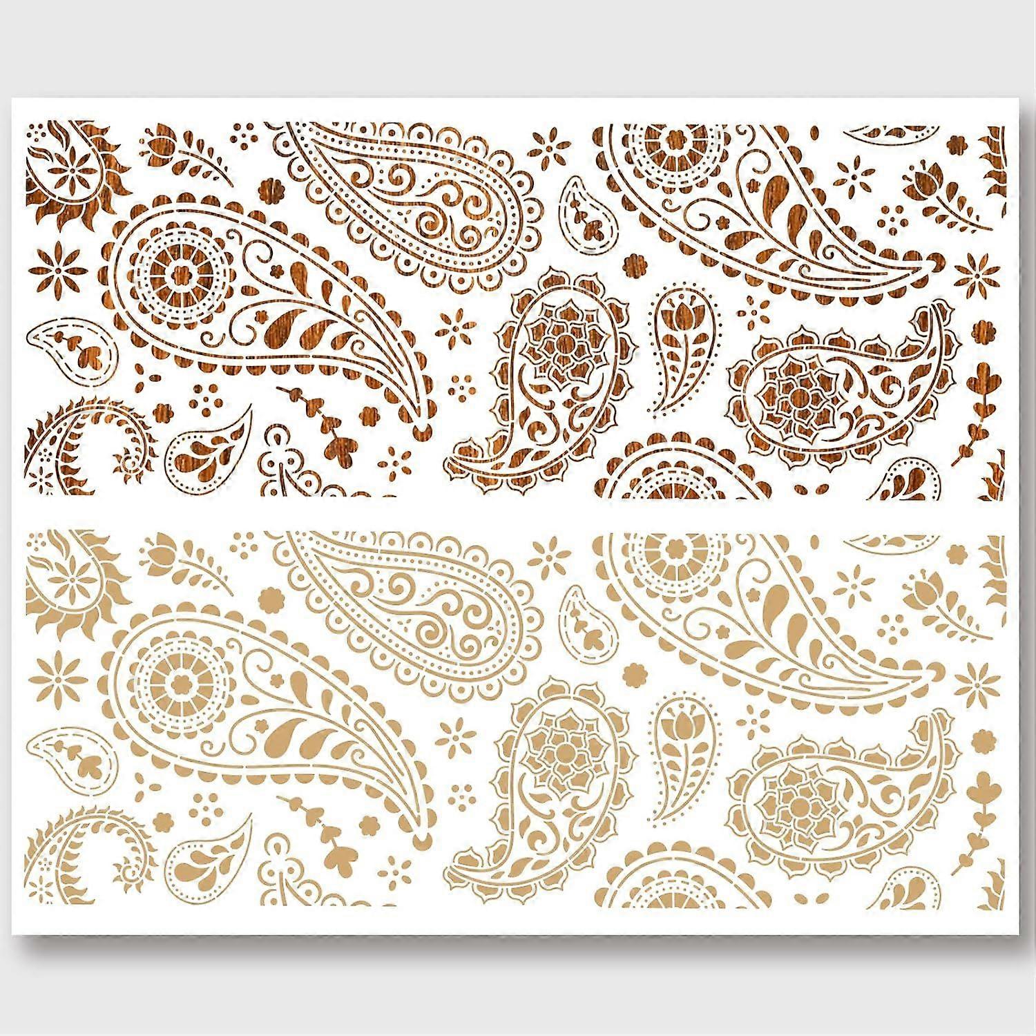 Plants Pattern Painting Stencils Hollow Out Drawing Painting Stencils for DIY Scrapbook Photo Album Reusable DIY Art and Craft Stencils for Painting o