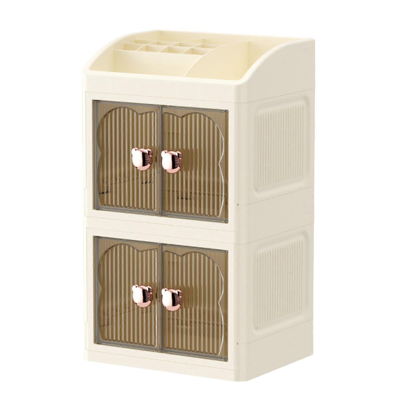 Makeup Organizer Stackable 3Tier Acrylic Vanity Storage Stand for Skincare and Perfume