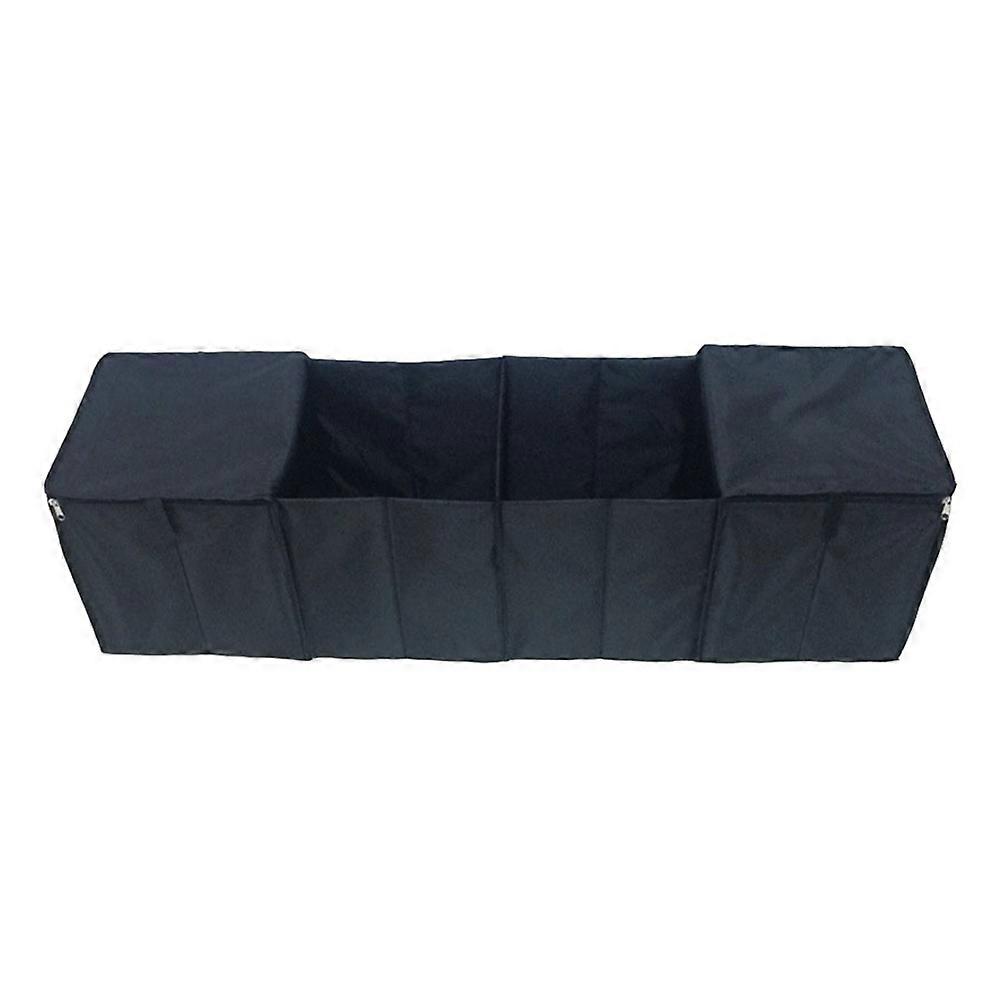 Trunk Storage Organizer Rectangular Shape for Car Accessories Transporting Groceries PVC Material Storage Bin 1Set