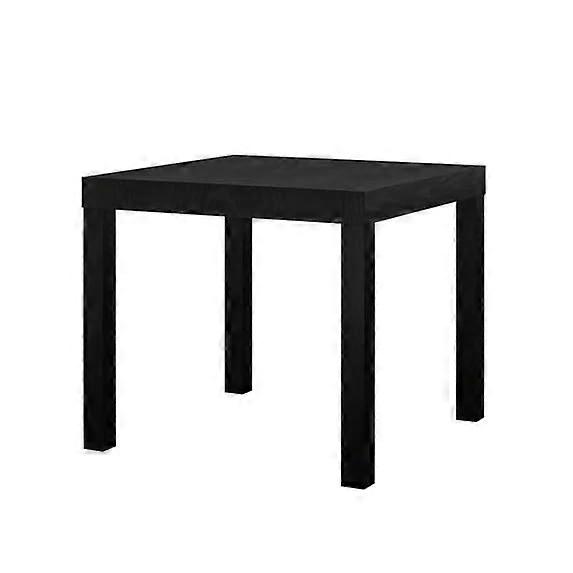 Black Oak End Table with WaterResistant Surface, 50LBS Capacity, Compact Square for Small Spaces