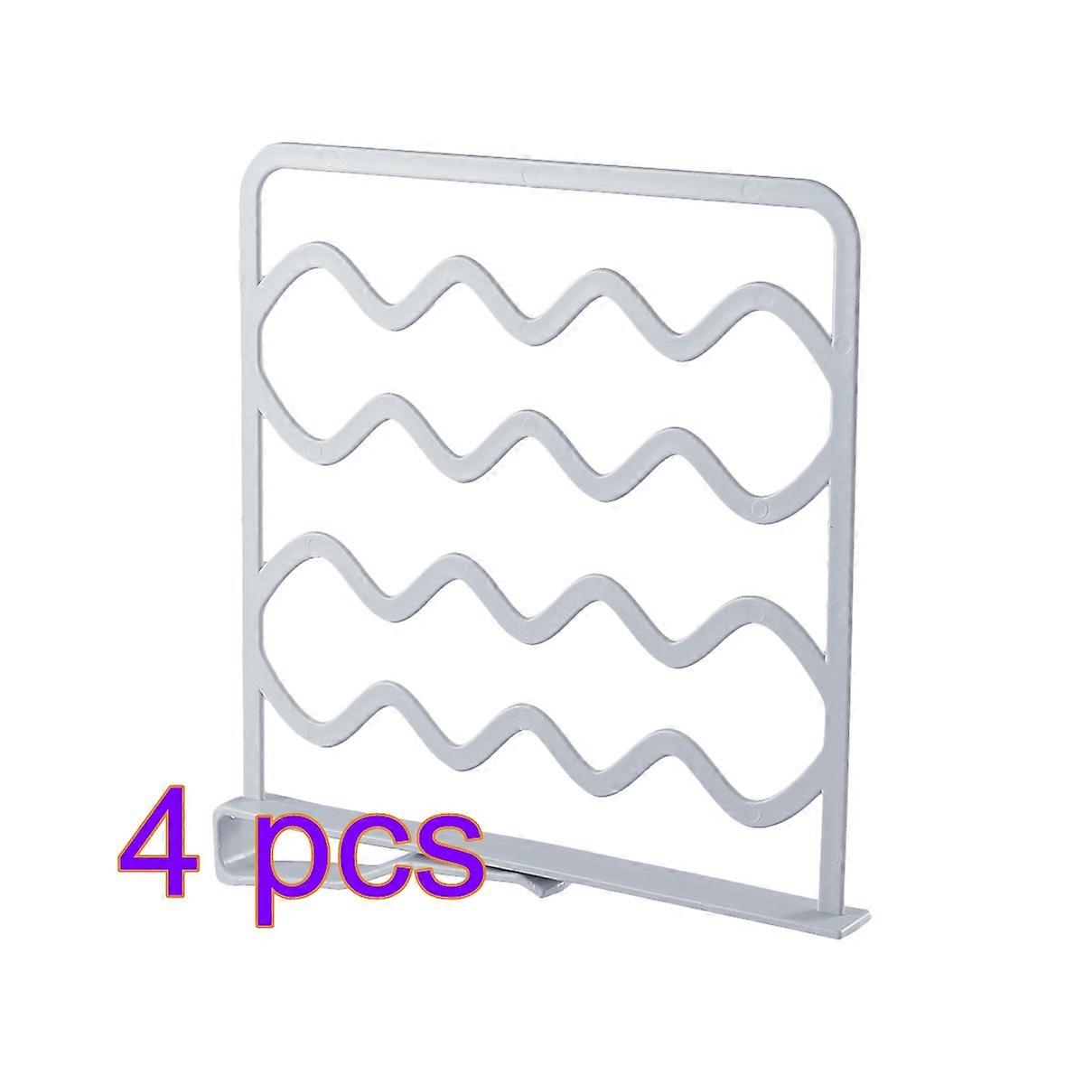Closet Shelf Divider Plastic Separator for Kitchen Cabinets 4Pcs