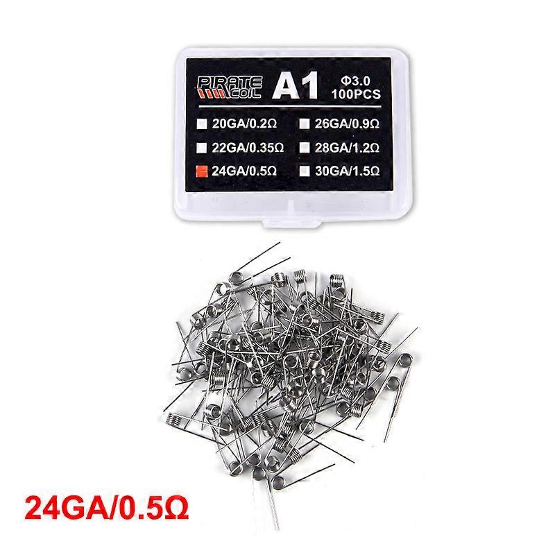 Fil de bobine A1 de haute qualit��, r��sistance au chauffage, bobines pr��fabriqu��es, fil de bobine pr��construit, diam��tre de cercle 3.0, 100 p