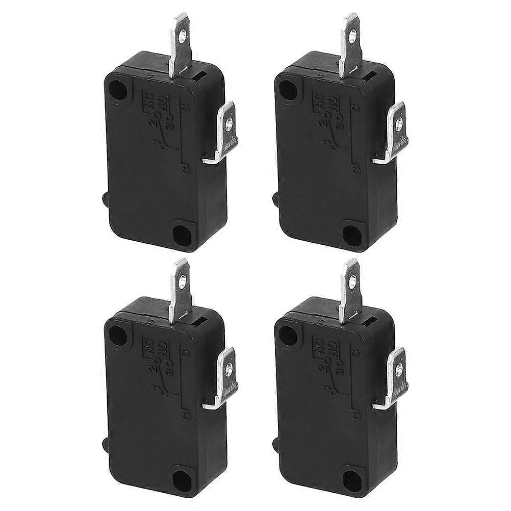 Microwave Oven Replacement Part Thermal Switch for Home Use Bakelite Black Durability Ensured 4pcs
