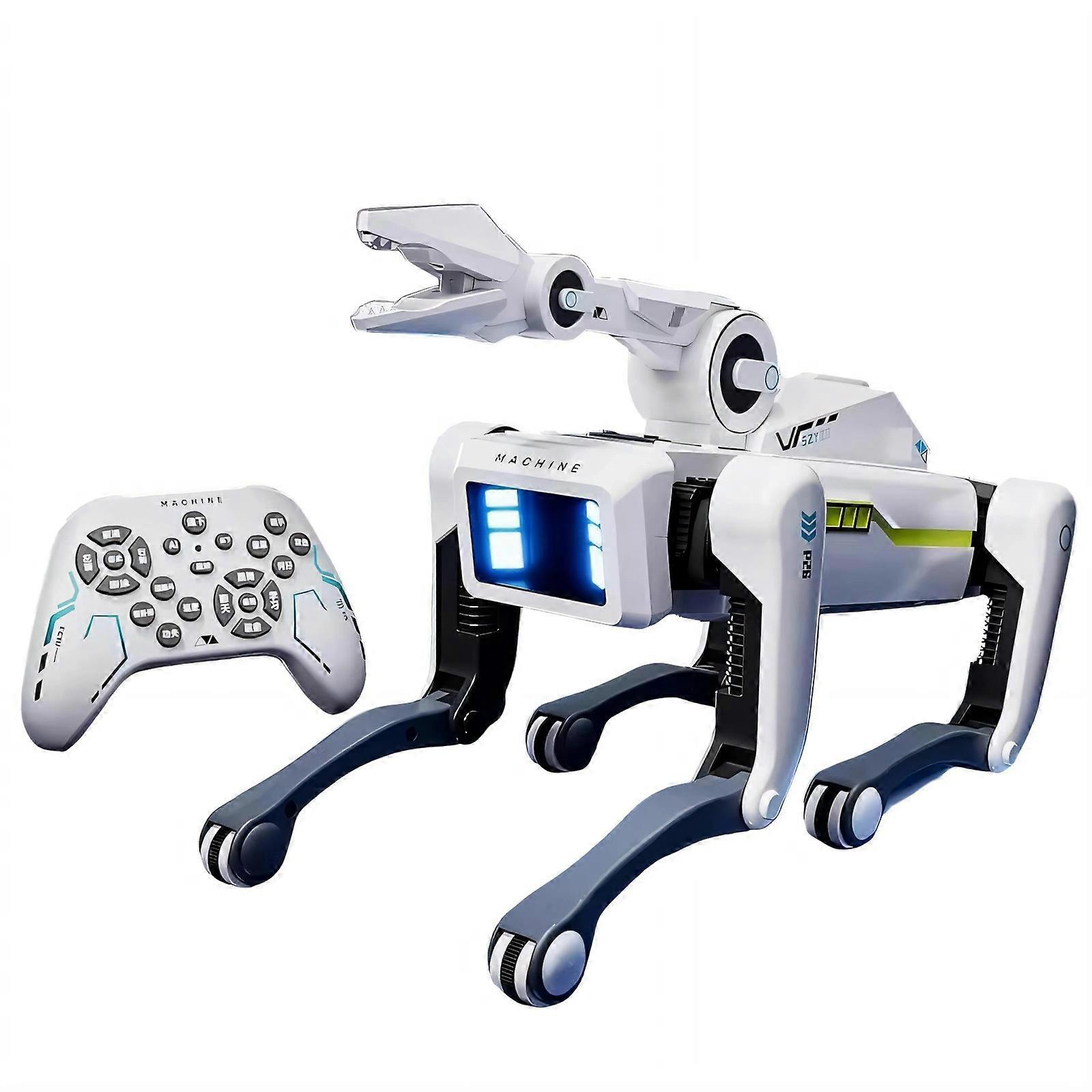 Programlanabilir Dört Ayaklı Yapay Zeka Robot Köpek, Ses Kontrolü, Müzik ve Işık Efektleri, Çocuk Gelişimi İçin Akıllı Evcil Hayvan, Çok Renkli