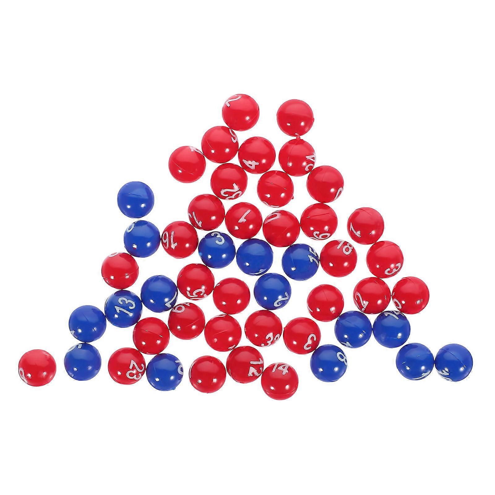 Assorted Color Digital Balls for Raffle Game 1Pack Plastic Balls