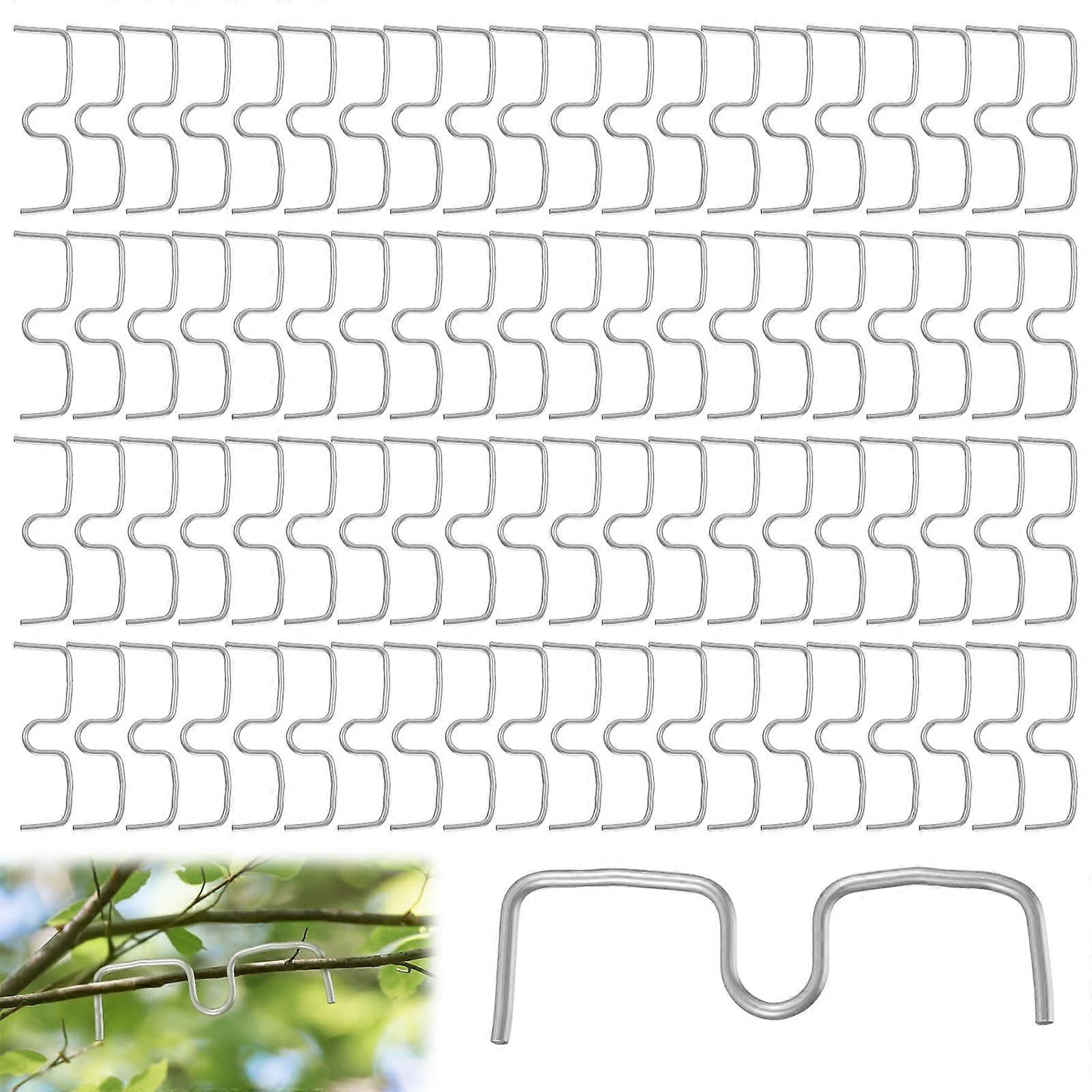 100 Pcs Fruit Tree Branch Puller and Bending Tool, Stainless Steel Adjustable Spreader for Orchards