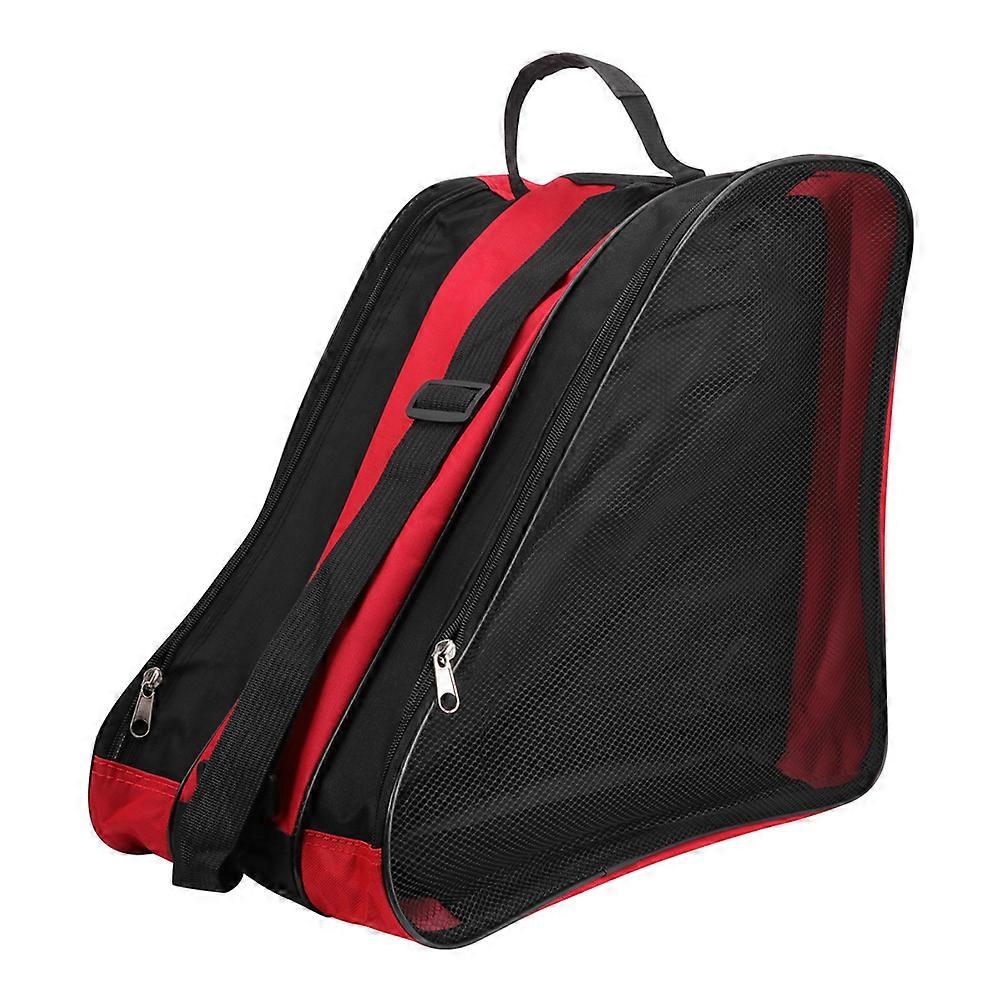 Ice Shoe Storage Bag for Storage Use 2Pcs Red Triangle Skate Pouch