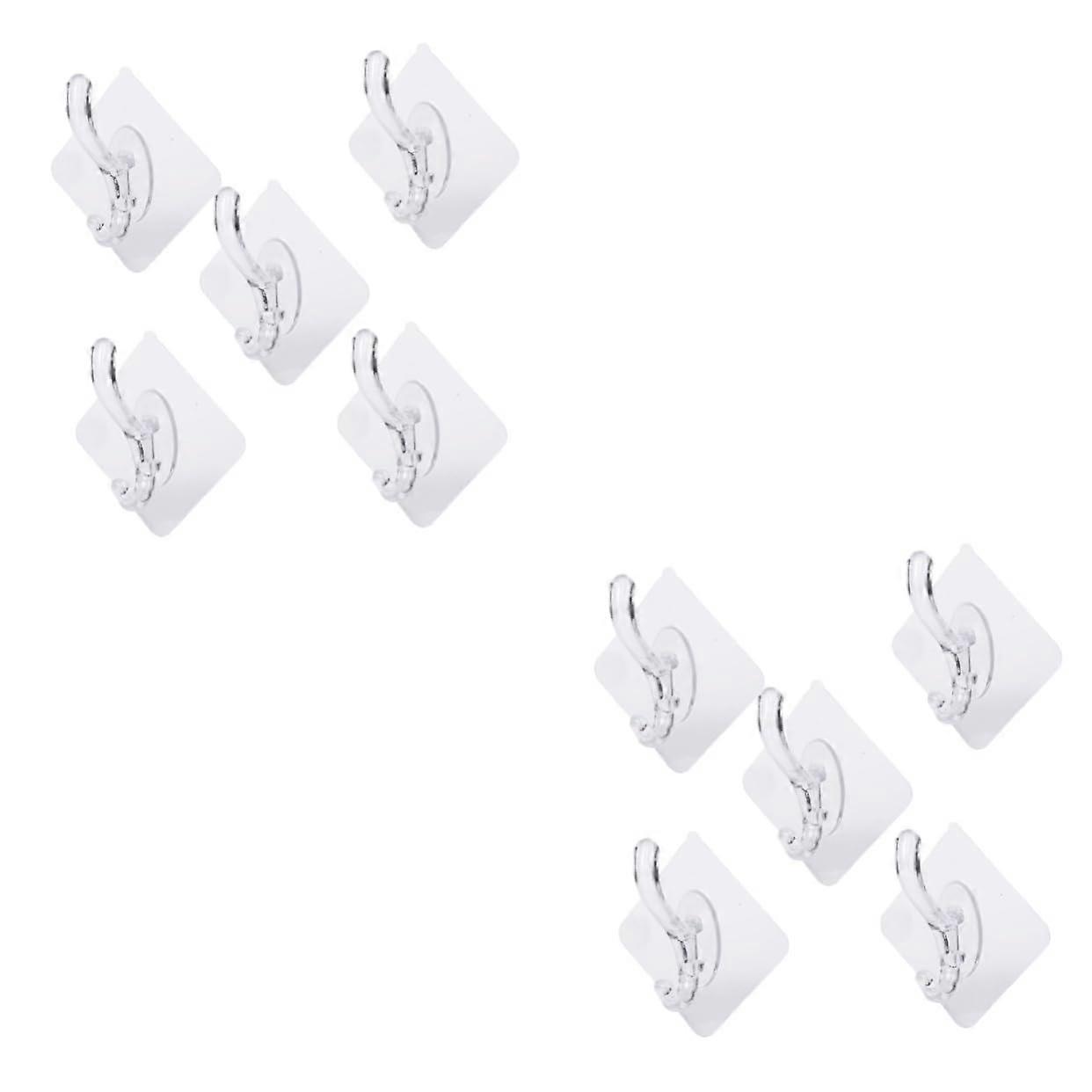 Bathroom Hooks 2 Sets Waterproof Over Door Hanging Hooks NoDrill MultiItem Storage 5pcs