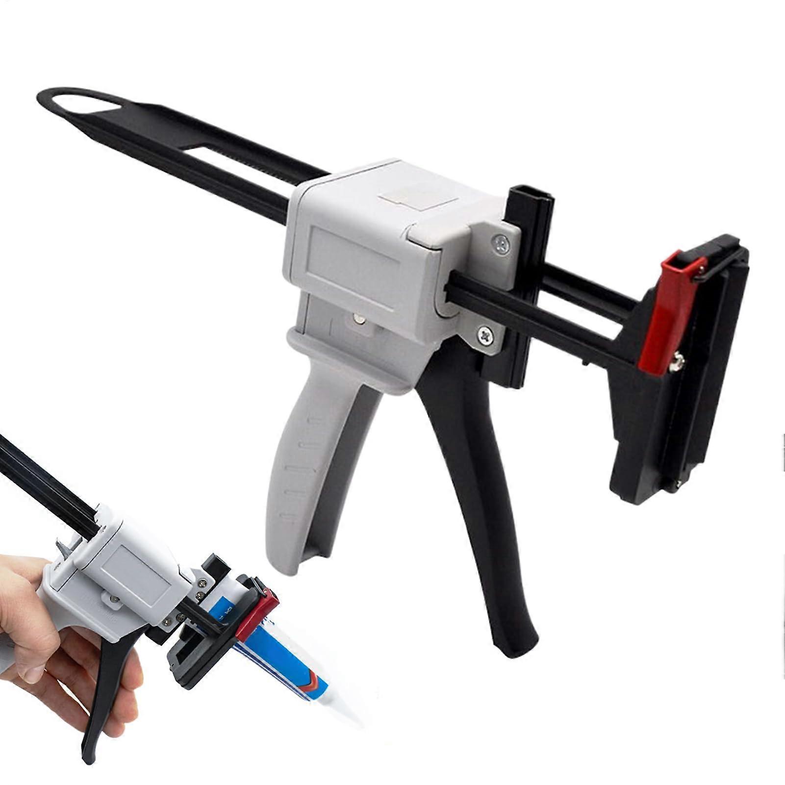 Toothpaste Tube Squeezer and Adhesive Sealant Dispenser with Adjustable Plunger for MultiPurpose