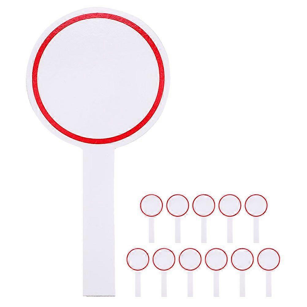 12Pcs Single Side Scoreboards Blank Writable Scoreboards Handheld Scoreboards Auctions Whiteboards