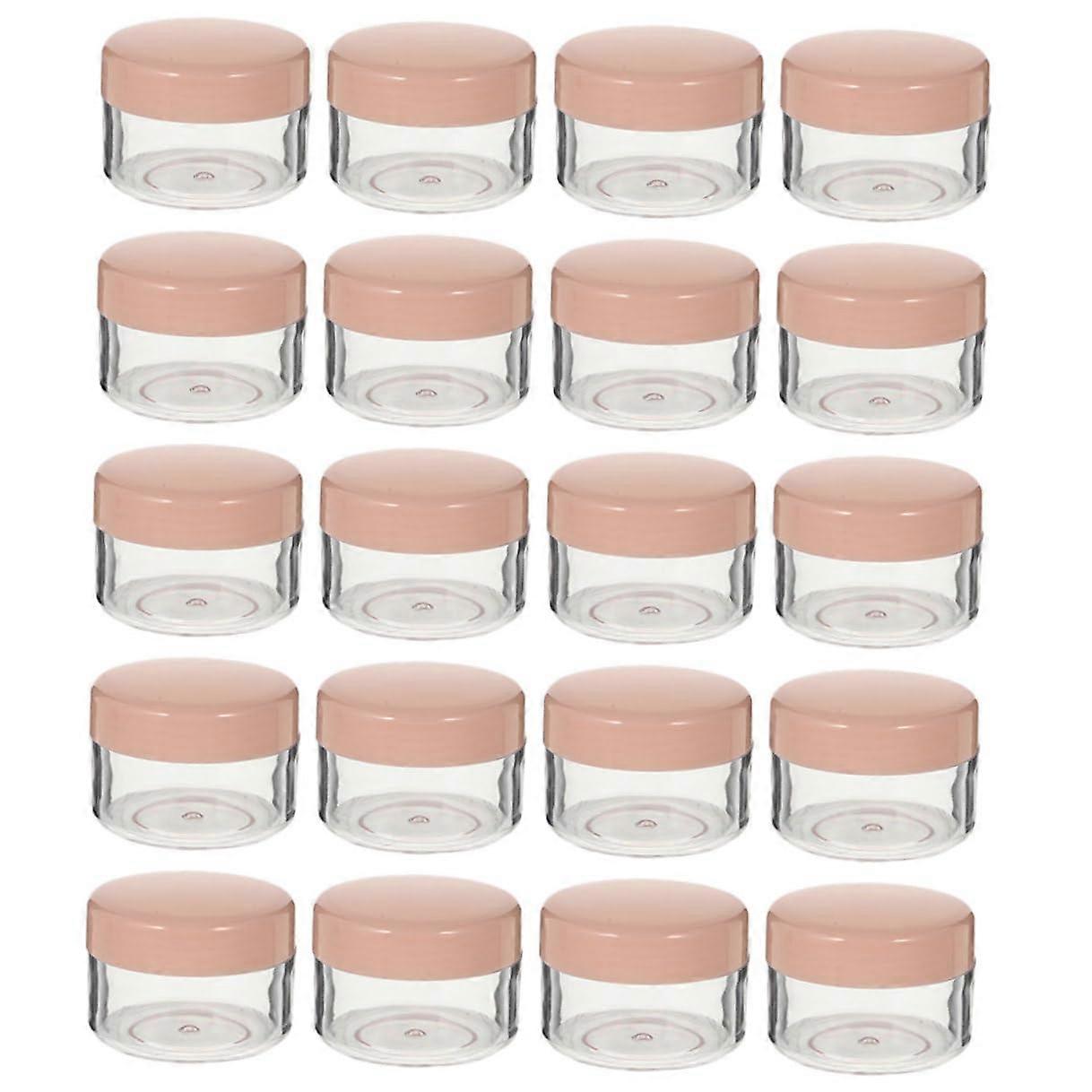 20Pcs Travel Cosmetic Containers LeakProof LightBlocking Refillable Cream Jars with Lids
