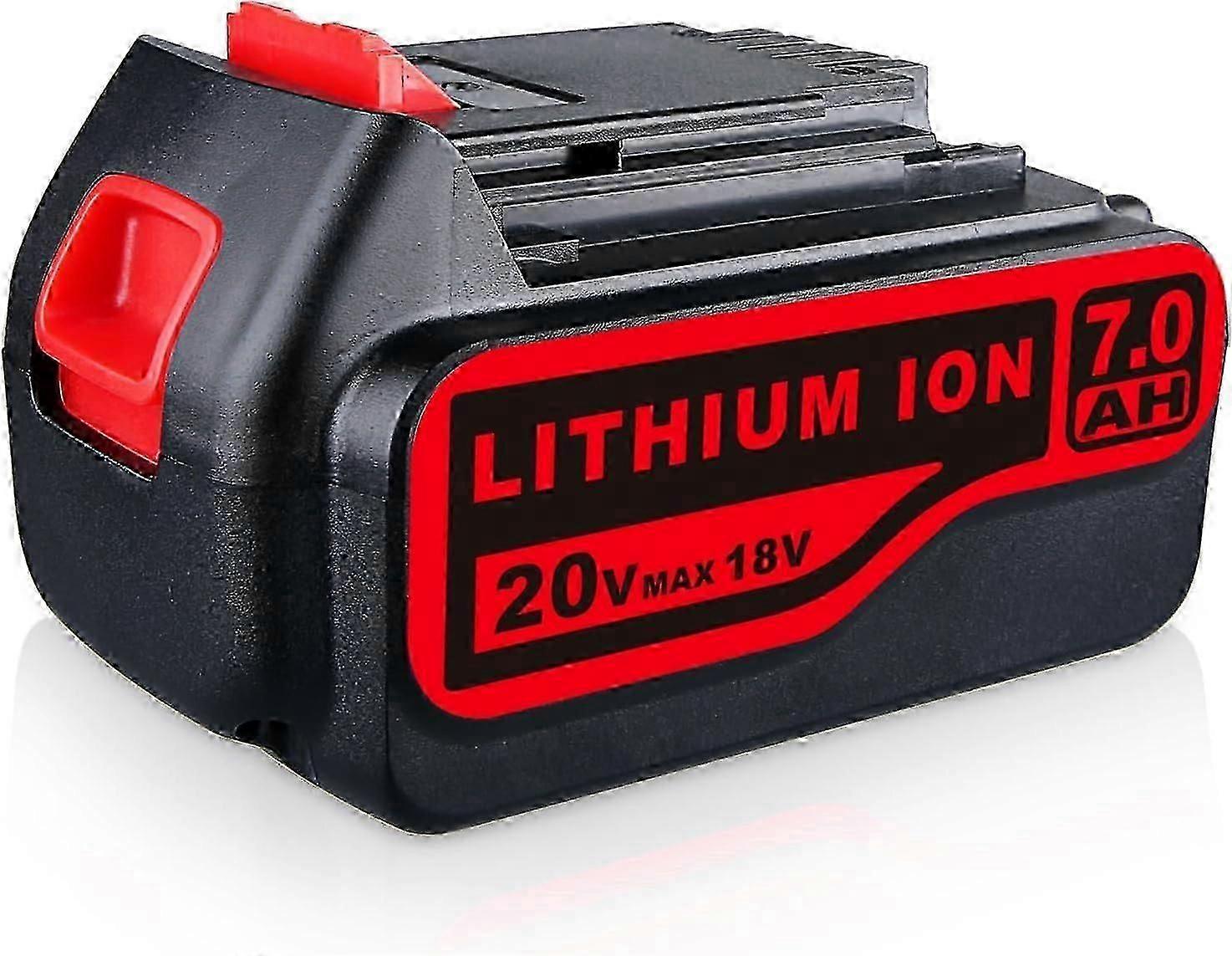 Compatible Dasnite 7.0Ah Li-ion Battery for Black+Decker 18V/20V Tools
