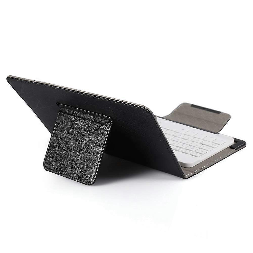 Universal 7 Inch Bluetooth Tablet Keyboard with Waterproof PU Leather Case and Foldable Stand