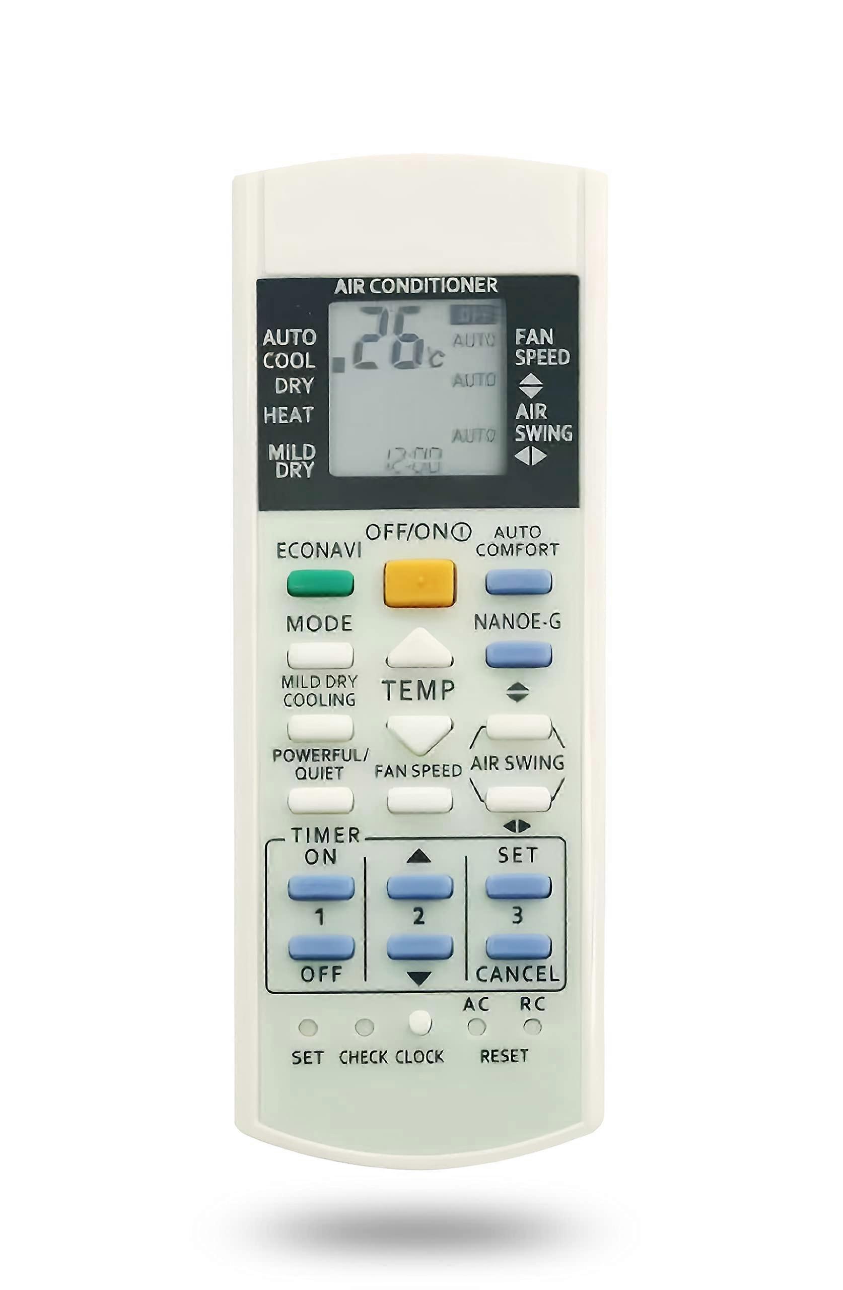 AC Remote Control Replacement for Panasonic A75C3300 A75C3208 A75C3706 with Celsius Display