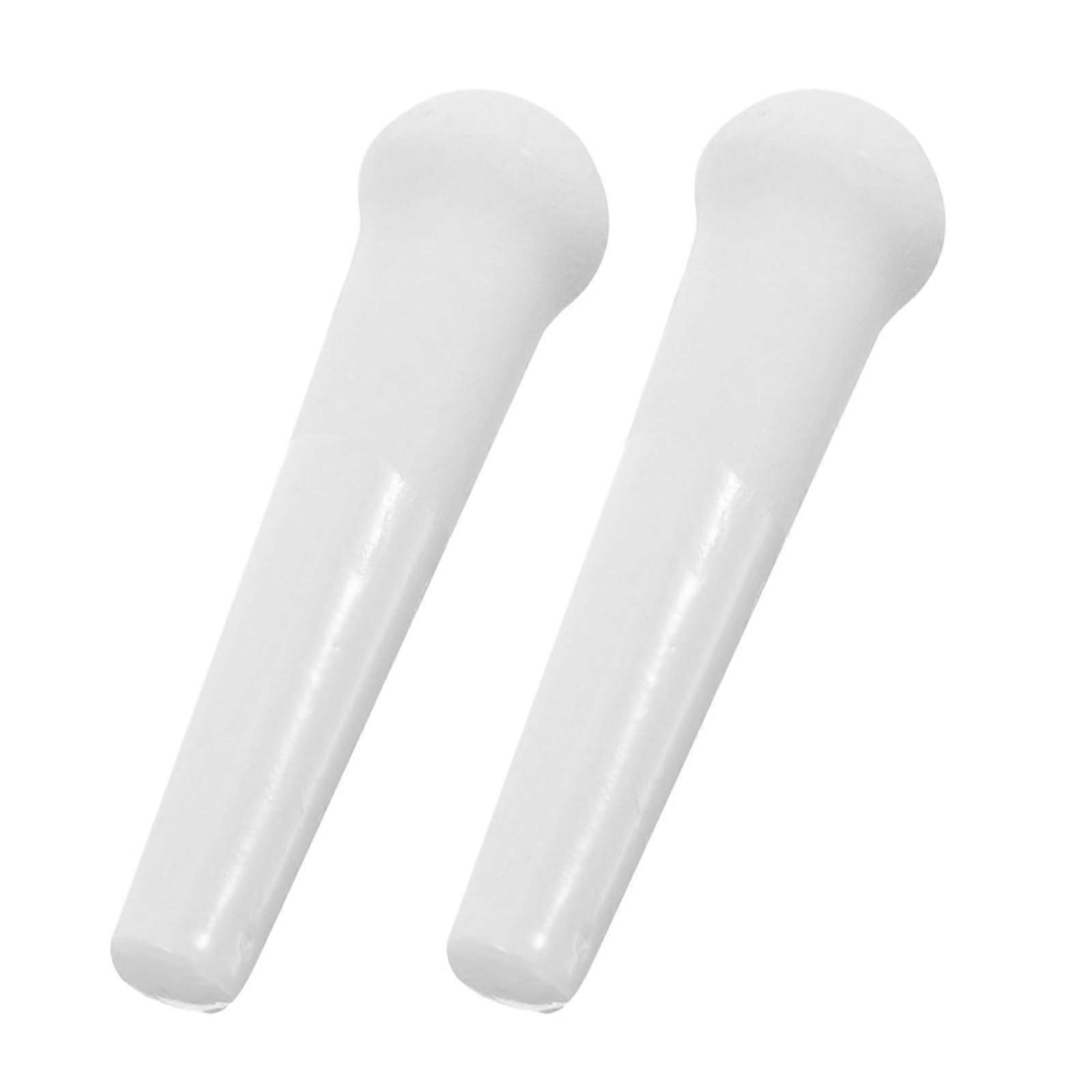 2pcs Ceramic Pestle and Grinding Rod Set for Garlic Ginger Herbs, Durable Easy Clean Kitchen Tool