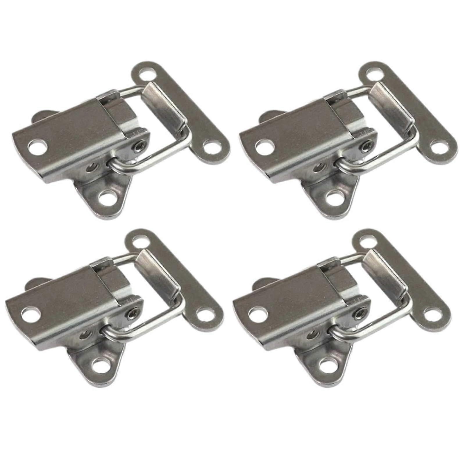 4Pcs Stainless Steel Toggle Latch with Secure Locking Mechanism for Cabinet Toolbox and Trunk