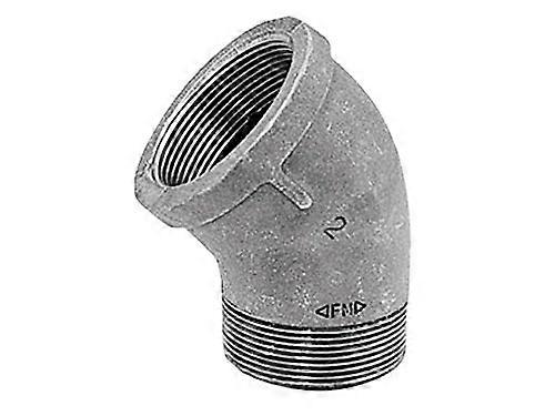 Galvanized Elbow 3/8 Inch 45 Degree Pipe Fitting with Durable LeakResistant Connection