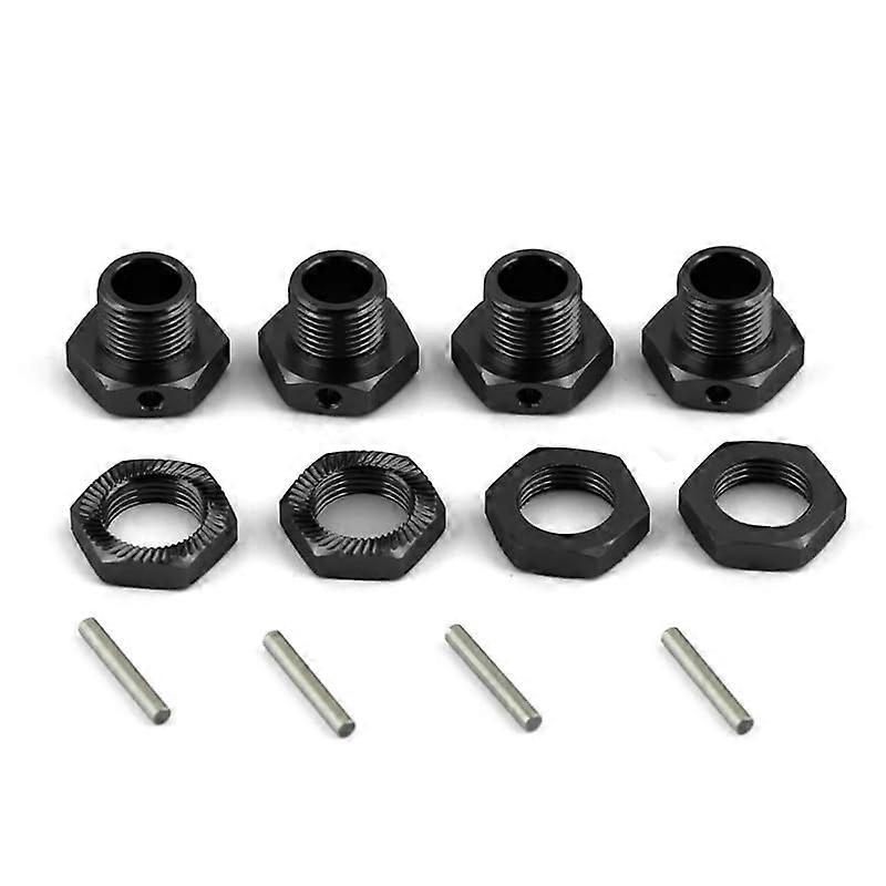 17mm Wheel Hex Hub Adapter for ARRMA 1/8 6S RC Car, Secure Mounting, Black Conversion Kit